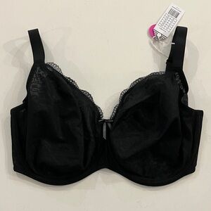 NWT Freya Fancies Black Lace Underwire Balcony Bra